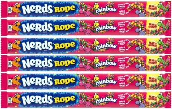 Nerds Rope Rainbow Ropes 26g Candy (PACK OF 6)